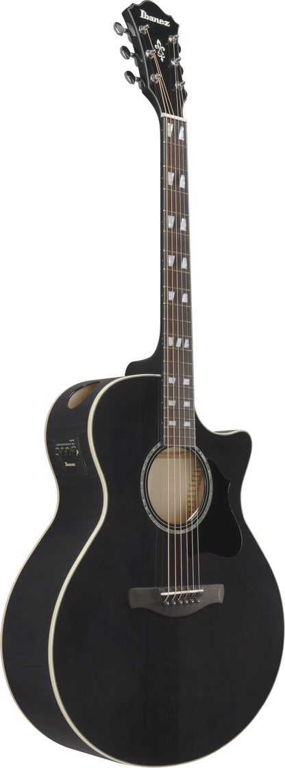 IBANEZ AE Acoustic Guitar 6-String - Transparent Black High Gloss