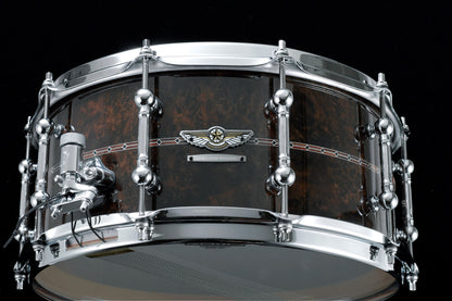 TAMA STAR Reserve Bubinga/Walnut Snare Drum 14" x 6,5" - Gloss Claro Walnut