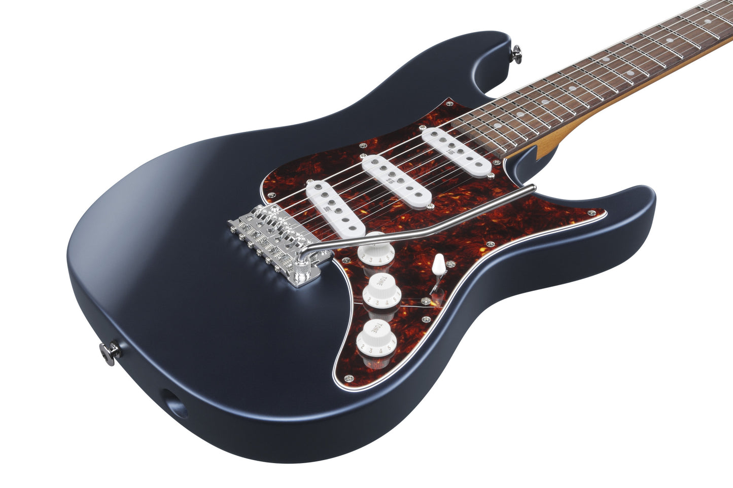 IBANEZ Prestige AZN E-Gitarre 6-String - Dark Tide Blue Flat + Koffer