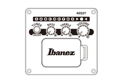 IBANEZ AEWC Acoustic Guitar 6-String - Transparent Emerlad Burst Top & Natural High Gloss Back & Side