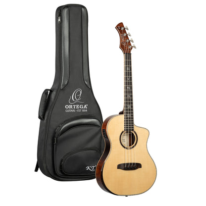 ORTEGA Ken Taylor Signature Series Acoustic Bass 4-String - Natural + Gigbag
