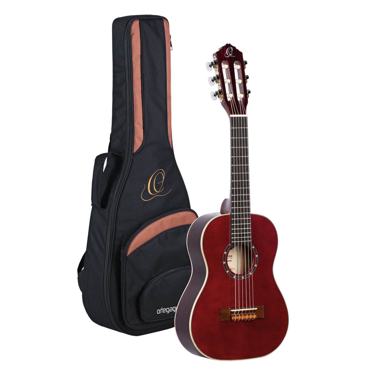 ORTEGA Family Series 1/4 Classical Guitar 6 String - Wine Red + Gigbag
