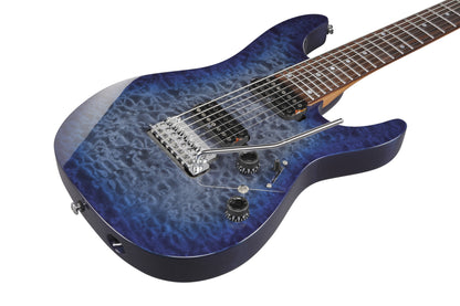 IBANEZ Premium AZ E-Gitarre 7-String - Twilight Blue Burst + Gigbag