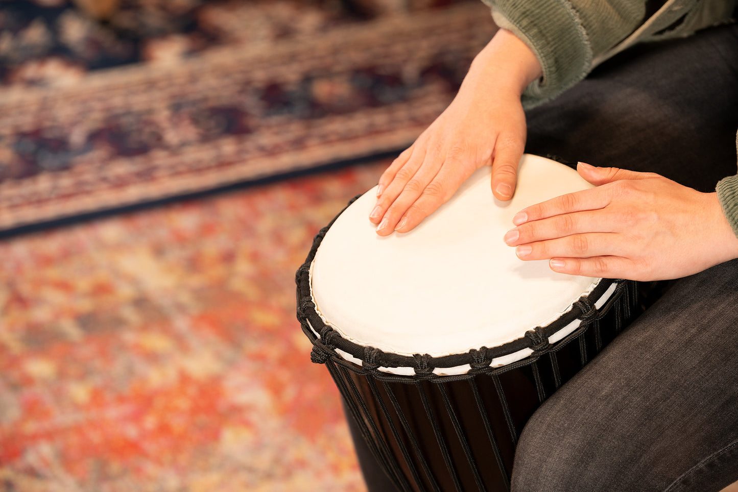 MEINL Percussion Headliner Rope Tuned Congo Series Djembe - Medium