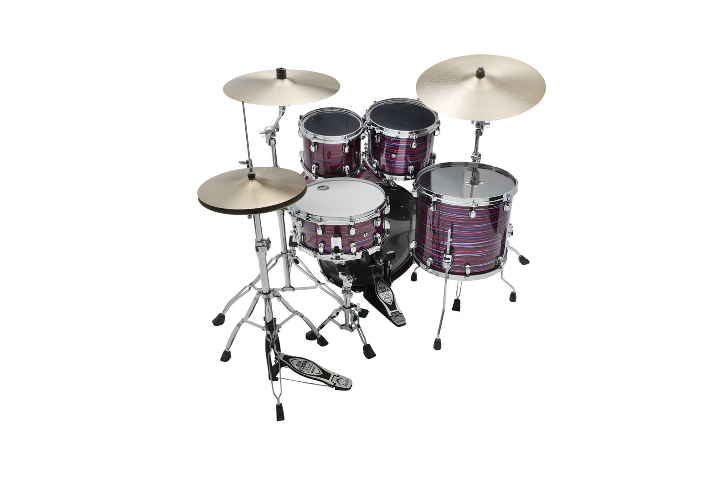 TAMA Starclassic Walnut/Birch Lacquer Shell Kit 4 pcs - Lacquer Phantasm Oyster/Chrome HW