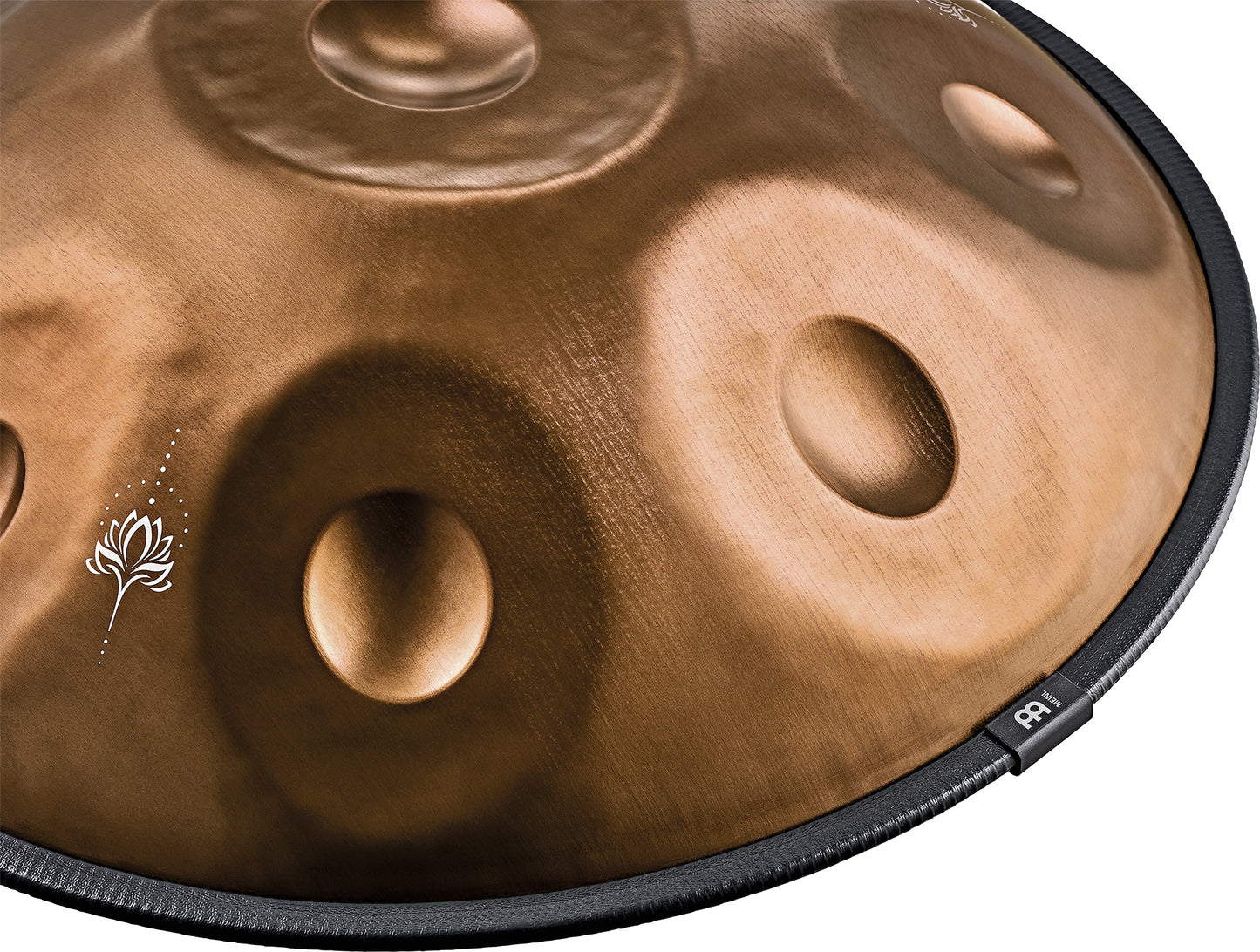 MEINL Sonic Energy Sensory Handpan, Stainless Steel, E La Sirena, 10 Notes, 432 Hz, Vintage copper, Engraved design