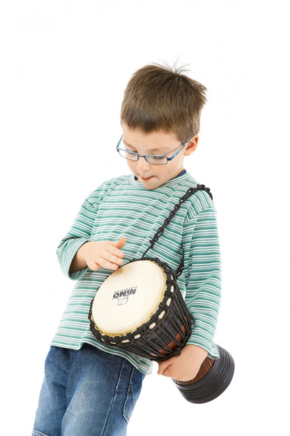 NINO Percussion Earth Rhythm Series Original African Style Rope Tuned Wood Djembe - 7"