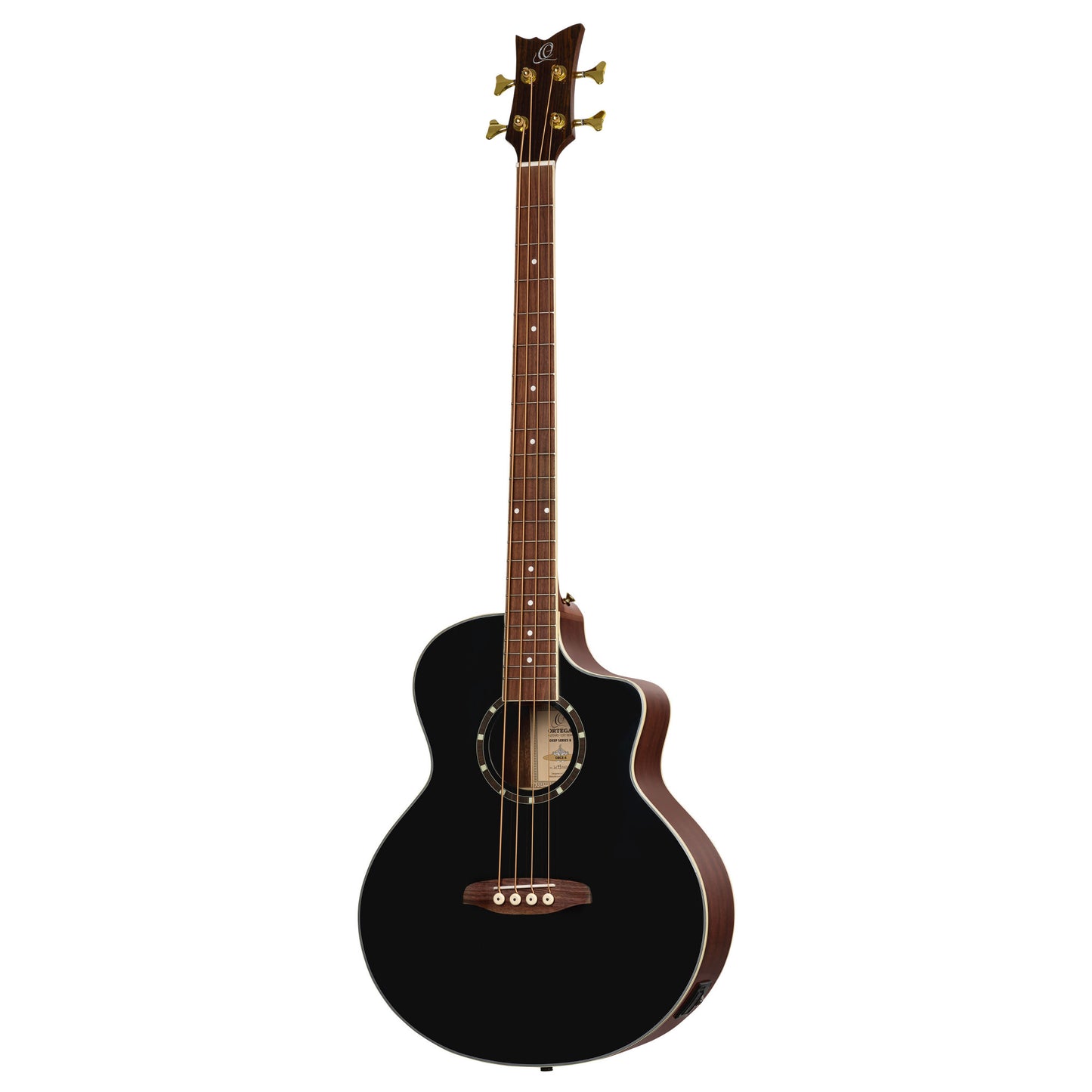 ORTEGA Deep Series 8 Medium Scale Acoustic Bass 4 String - Spruce / Mahogany Black