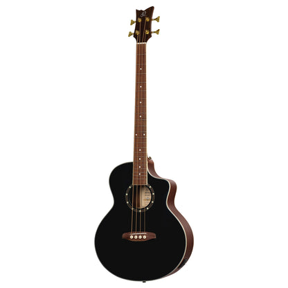 ORTEGA Deep Series 8 Medium Scale Acoustic Bass 4 String - Spruce / Mahogany Black
