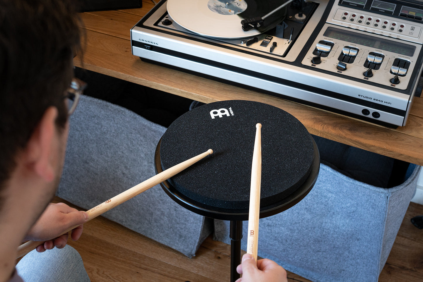 MEINL Cymbals Marshmallow Practice Pad 12" - Black
