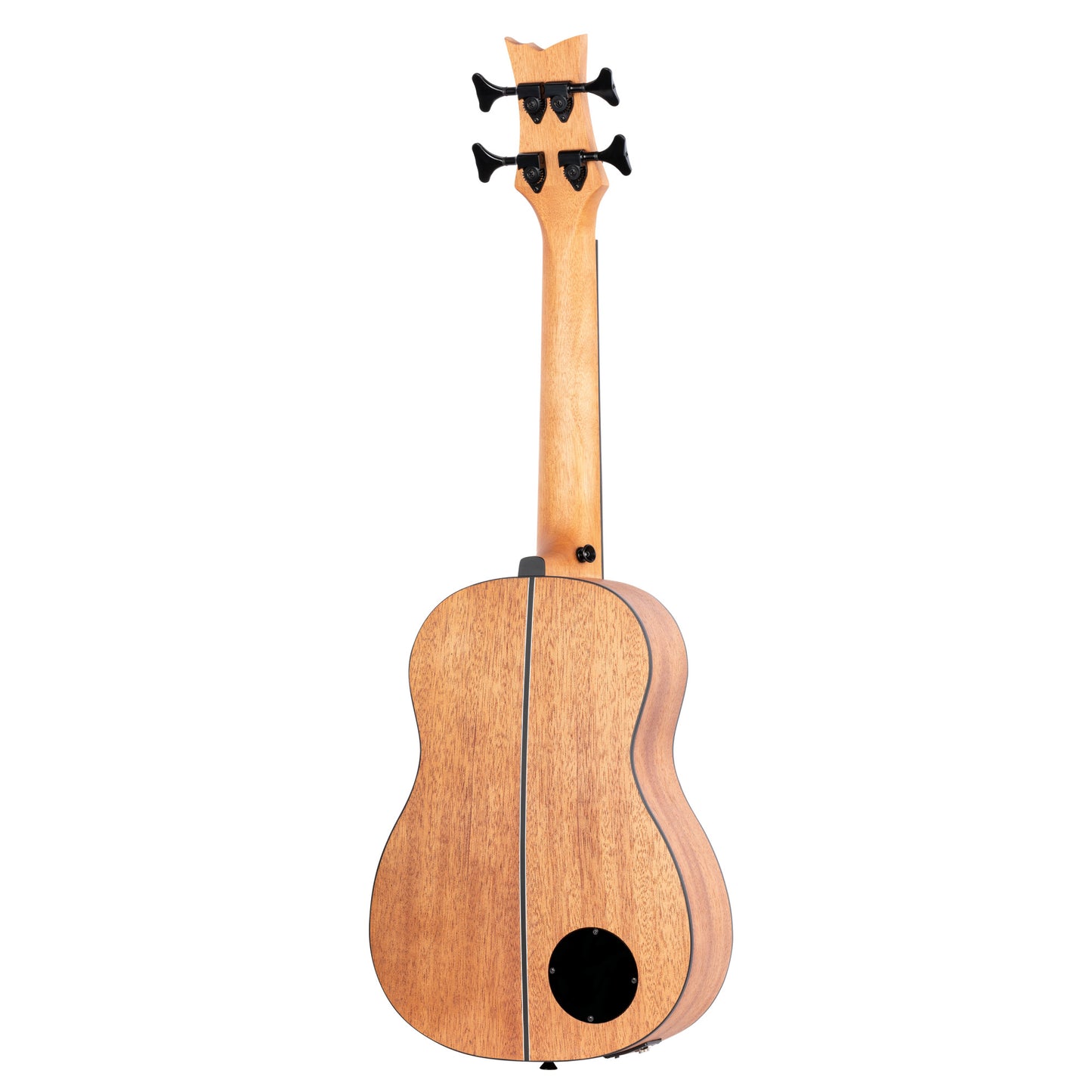 ORTEGA Lizard Series Short Scale Uke Bass 4 String Lefty - Acacia Natural + Bag