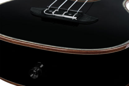 ORTEGA Onyx Serie Konzert Ukulele 4 String - Spruce / Mahogany Black + Bag