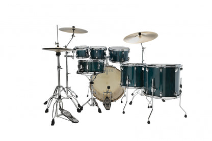 TAMA Superstar Classic Shell Kit 7 teilig - Gloss Sapphire Lacebark Pine/Chrom HW