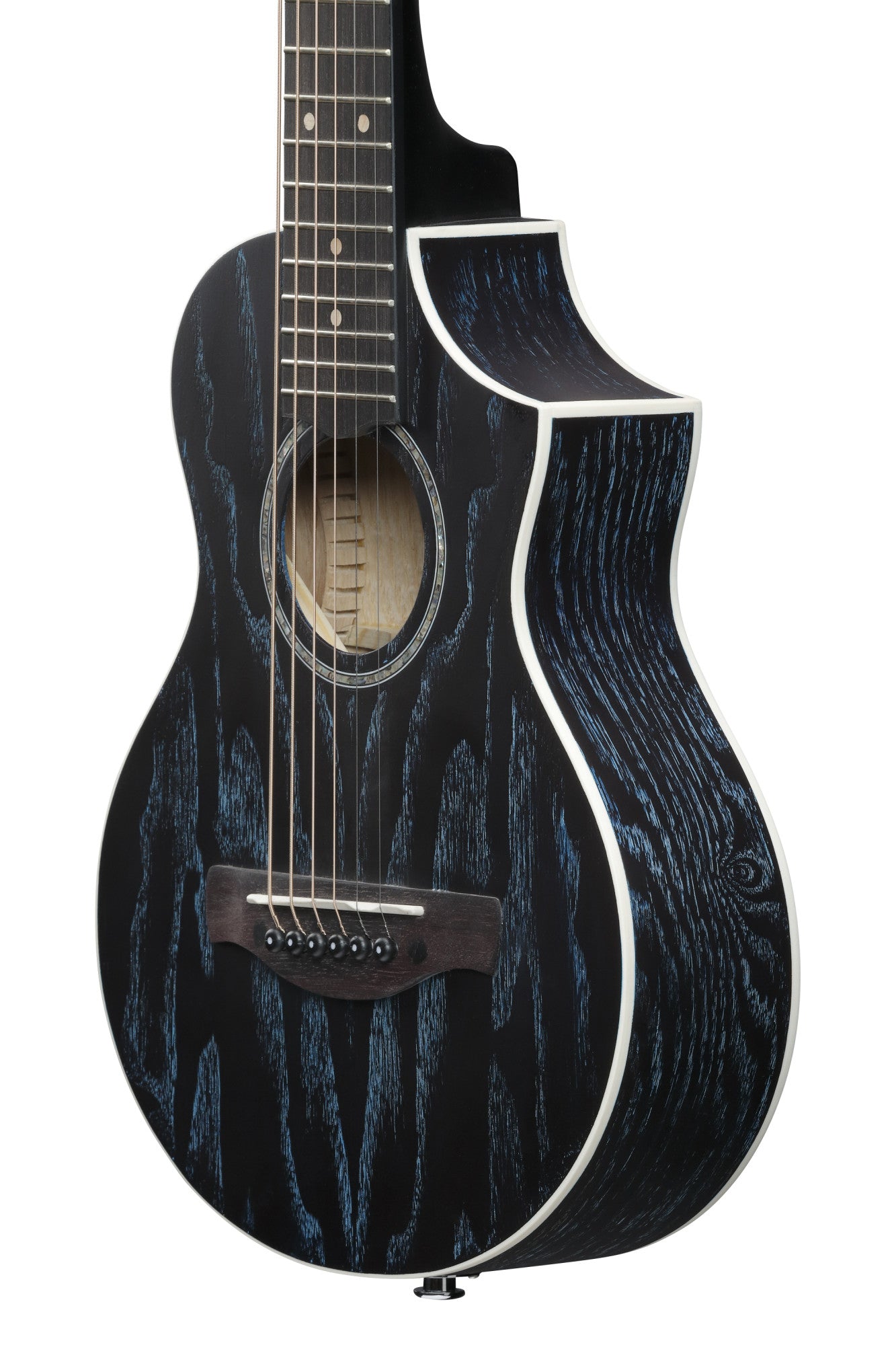 IBANEZ EWP Piccolo Guitar 6-String - Galaxy Aqua Open Pore + Gig Bag