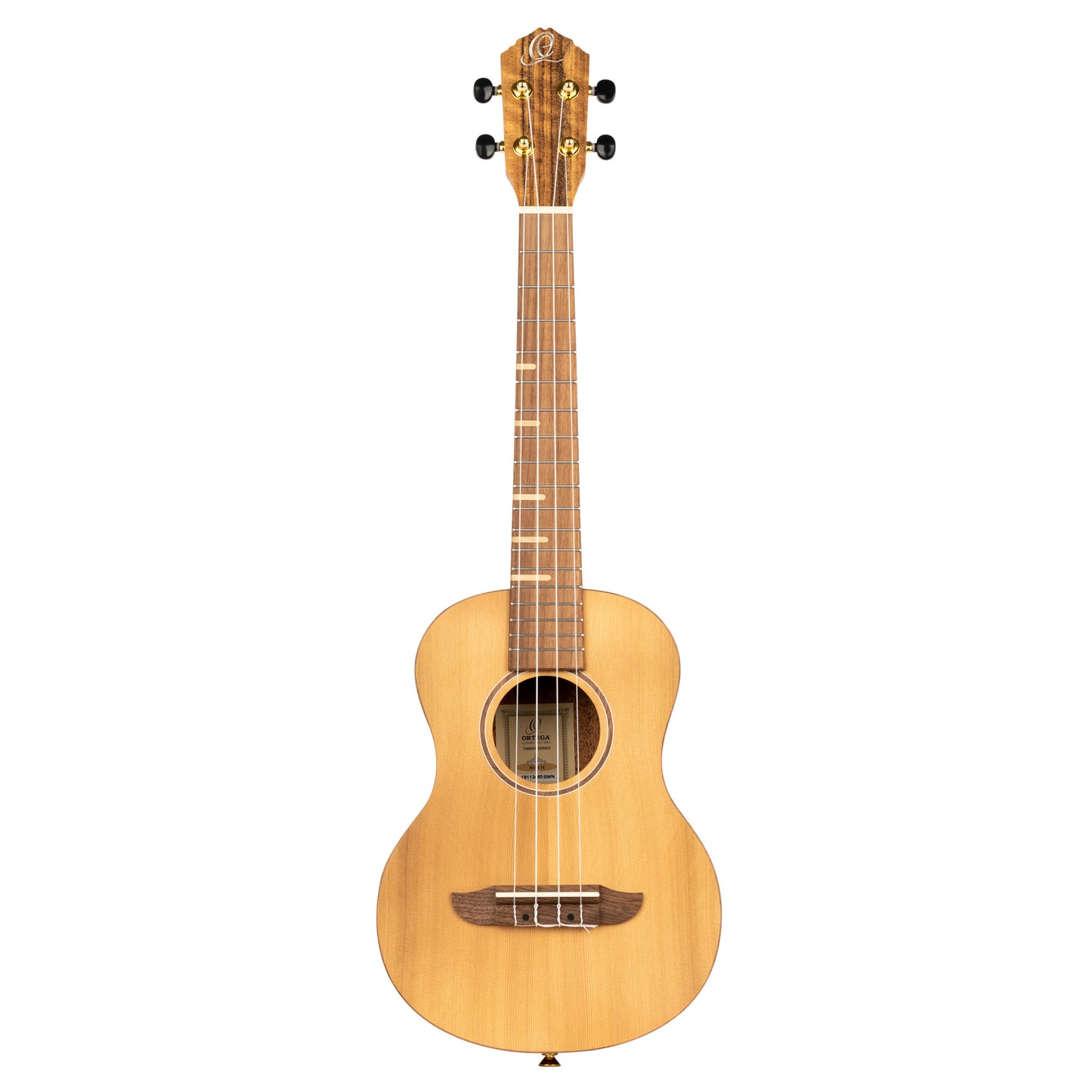 ORTEGA Timber Series Tenor Ukulele 4 String - Solid Cedar / Walnut Natural + Bag
