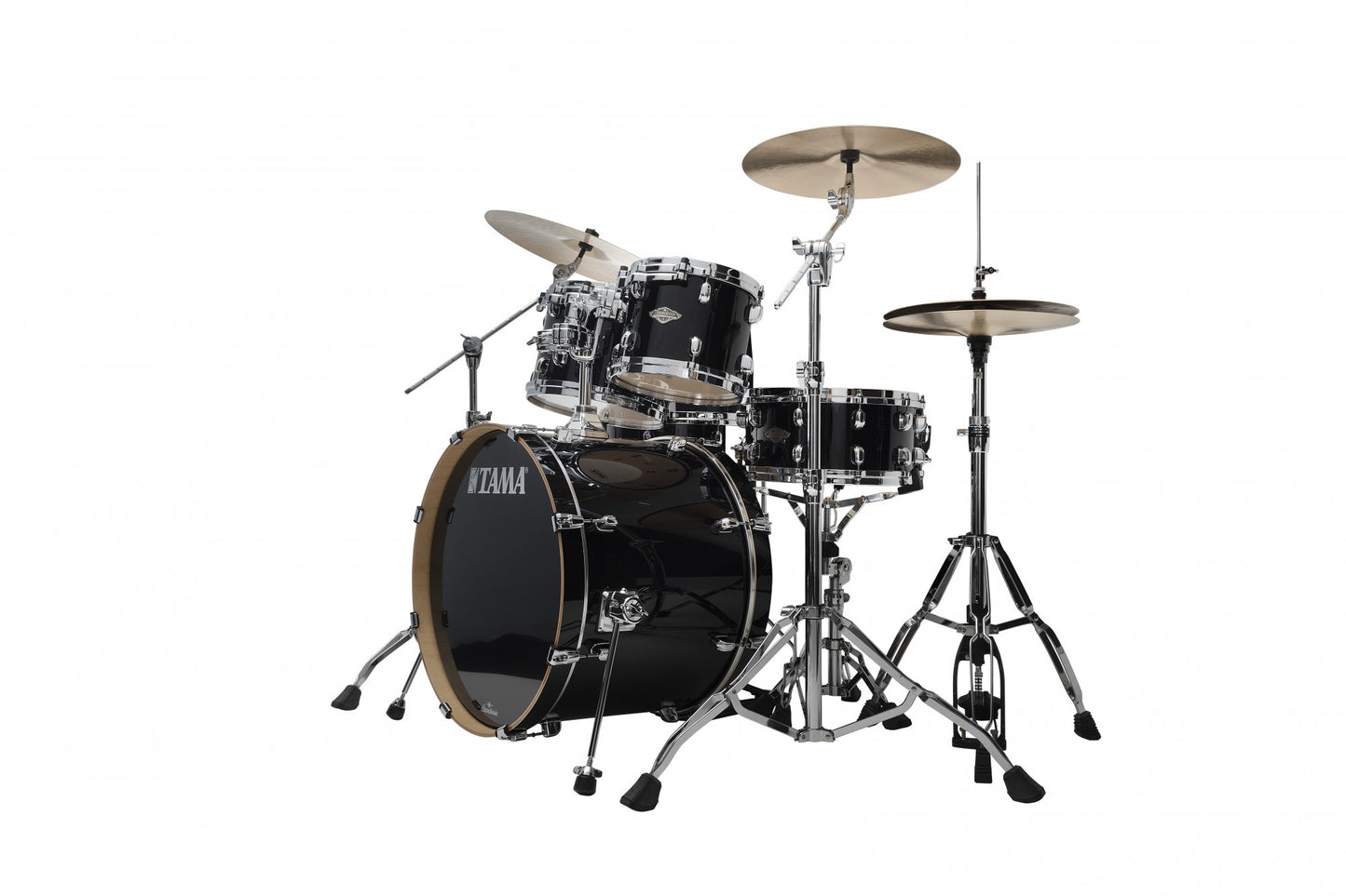 TAMA Starclassic Performer Shell Kit 4 teilig - Piano Black/Chrom HW