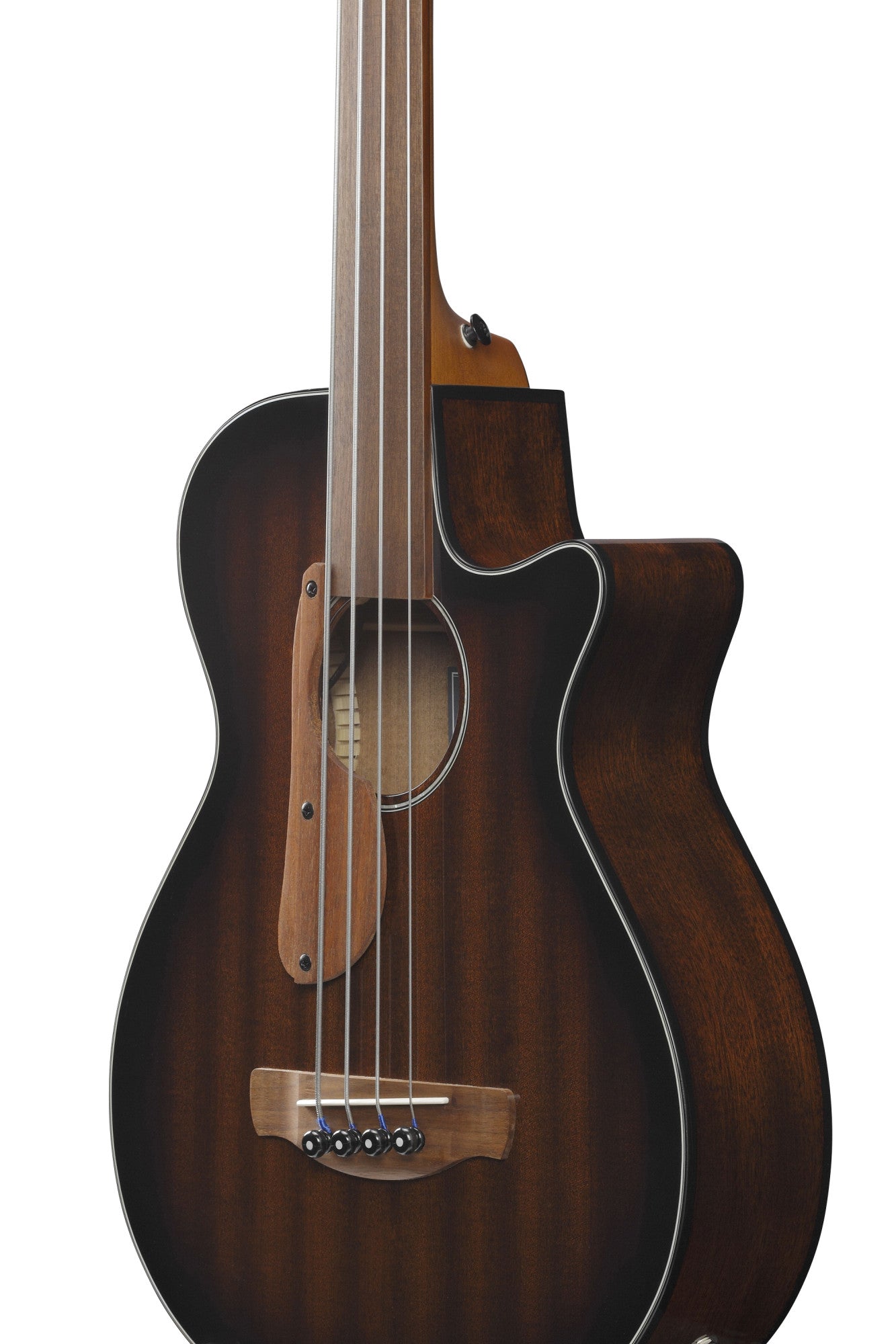 IBANEZ AEGB Acoustic Bass 4-String Fretless - Mahogany Sunburst High Gloss
