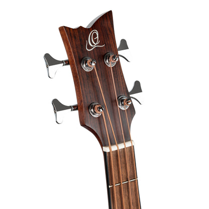 ORTEGA Deep Series 7 Medium Scale Acoustic Bass 4 String - Spruce / Mahogany Bourbon Fade