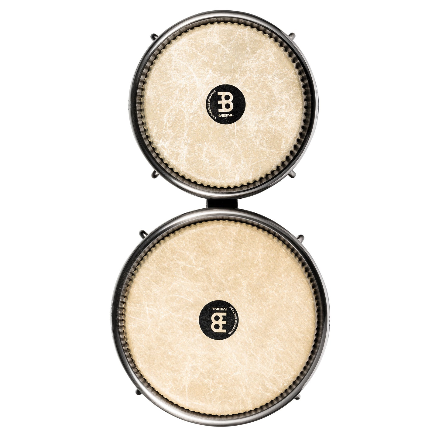MEINL Percussion Artist Series Bongo Roberto Serrano, REMO® Fiberskyn Heads - 7" & 8 1/2" Pearl White