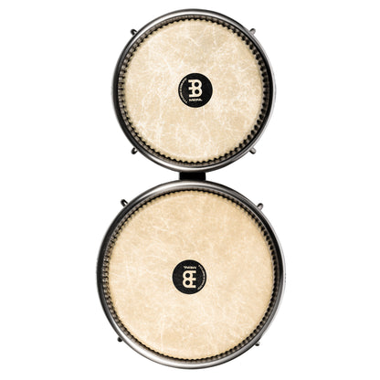 MEINL Percussion Artist Series Bongo Roberto Serrano, REMO® Fiberskyn Heads - 7" & 8 1/2" Pearl White