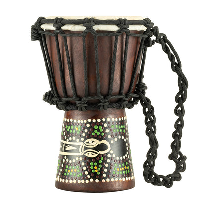 MEINL Percussion African Style Mini Djembe 4 1/2" - Dark Serpent Design
