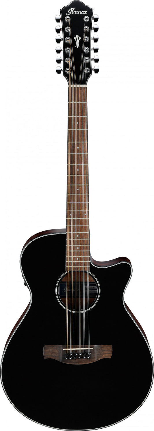 IBANEZ AEG Akustikgitarre 12-String - Black High Gloss