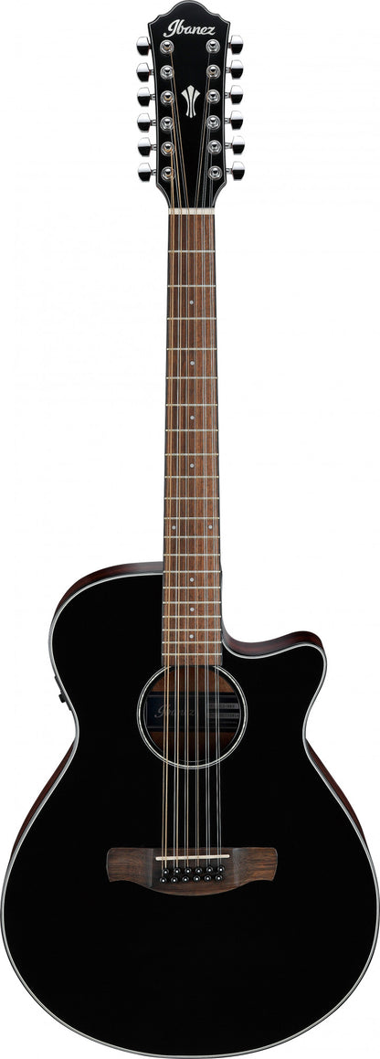 IBANEZ AEG Akustikgitarre 12-String - Black High Gloss
