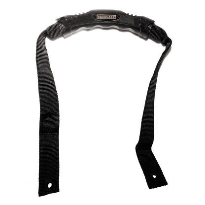 HARDCASE Gurtband-Ziehgriff schwarz, mit Hardcase Logo inkl. Befestigungsmaterial für Drum Cases