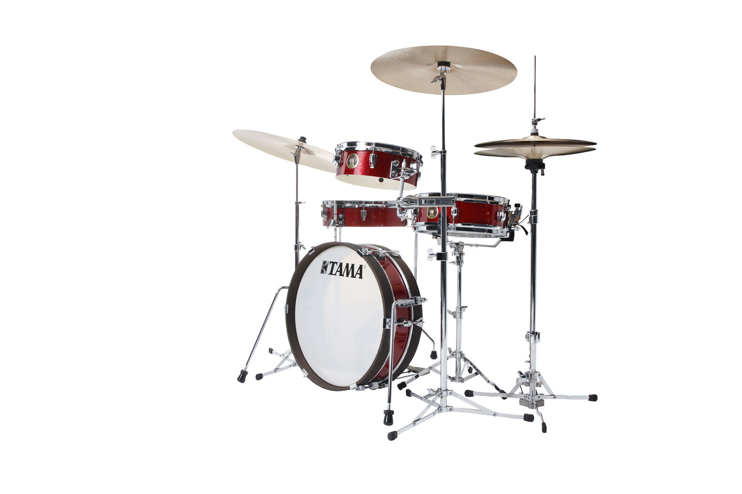 TAMA Club-Jam Pancake Shell Kit 4 teilig - Burnt Red Mist/Chrom HW