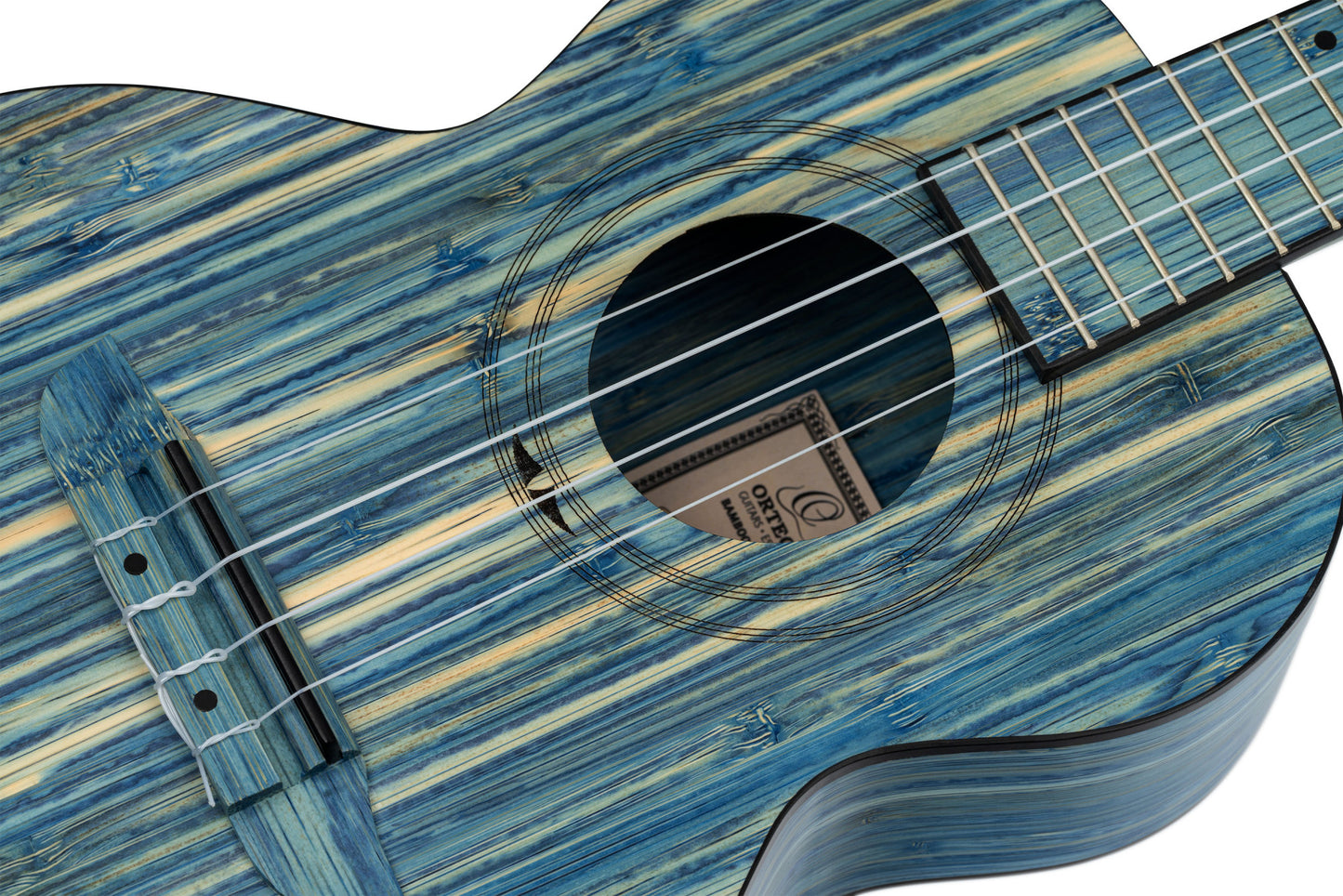 ORTEGA Bamboo Serie Tenor Ukulele 4 String - Solid Bamboo Stonewashed + Bag