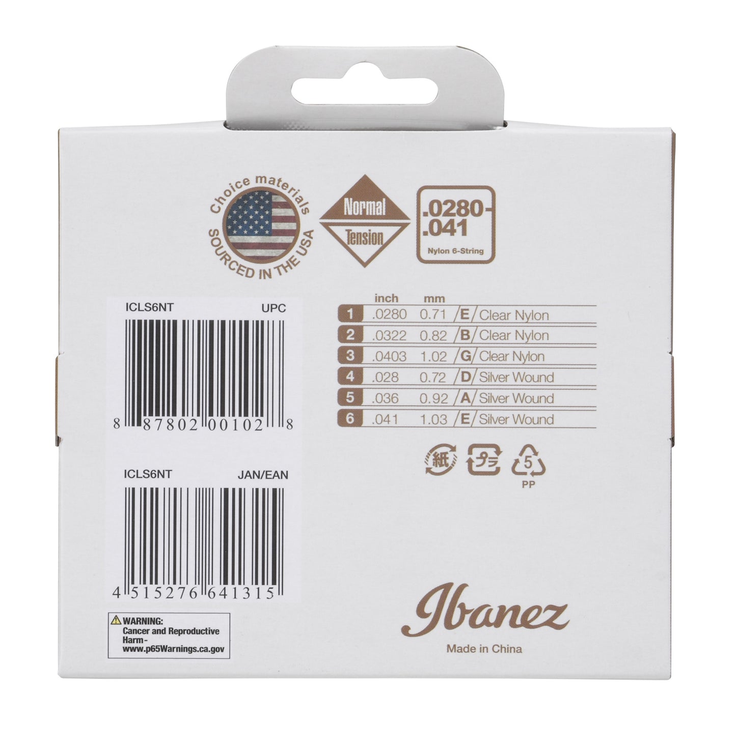 IBANEZ String Set for 6 String Acoustic Guitar - Normal