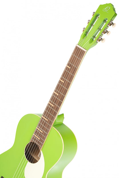 ORTEGA Gaucho Series Acoustic Guitar 6 String - Green Apple + Bag
