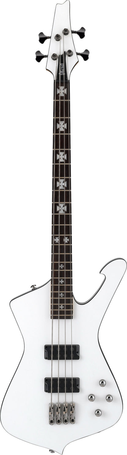 IBANEZ Sharlee D'Angelo Signature E-Bass 4-String - Pearl White + Koffer