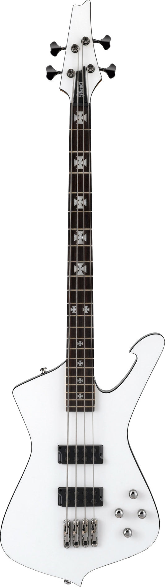 IBANEZ Sharlee D'Angelo Signature E-Bass 4-String - Pearl White + Koffer