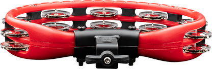 MEINL Percussion Traditional Mountable ABS Series Molded ABS Tambourine - rot/vernickelte Stahl Jingles