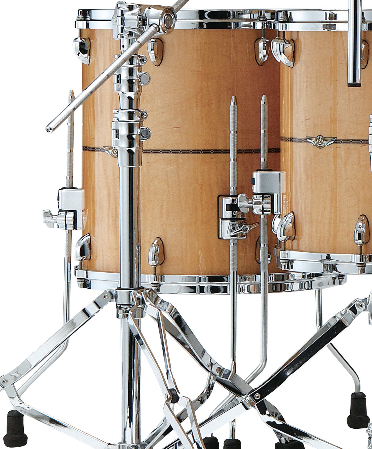 TAMA STAR Maple Shell Kit 4 teilig - Glossy Natural Curly Maple/Chrom HW