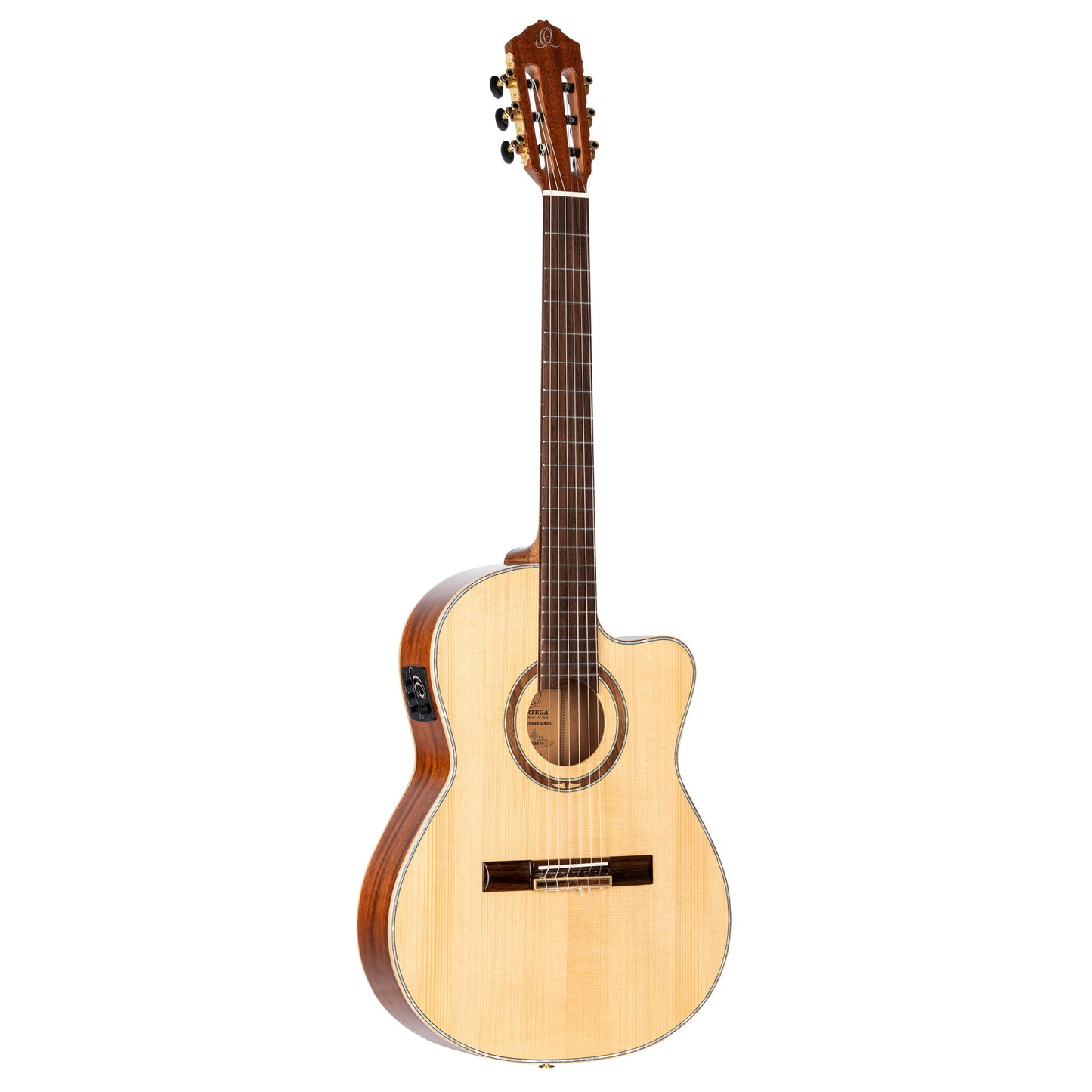 ORTEGA Performer Series 4/4 Thinline Konzertgitarre 6-String - Natural + Gigbag