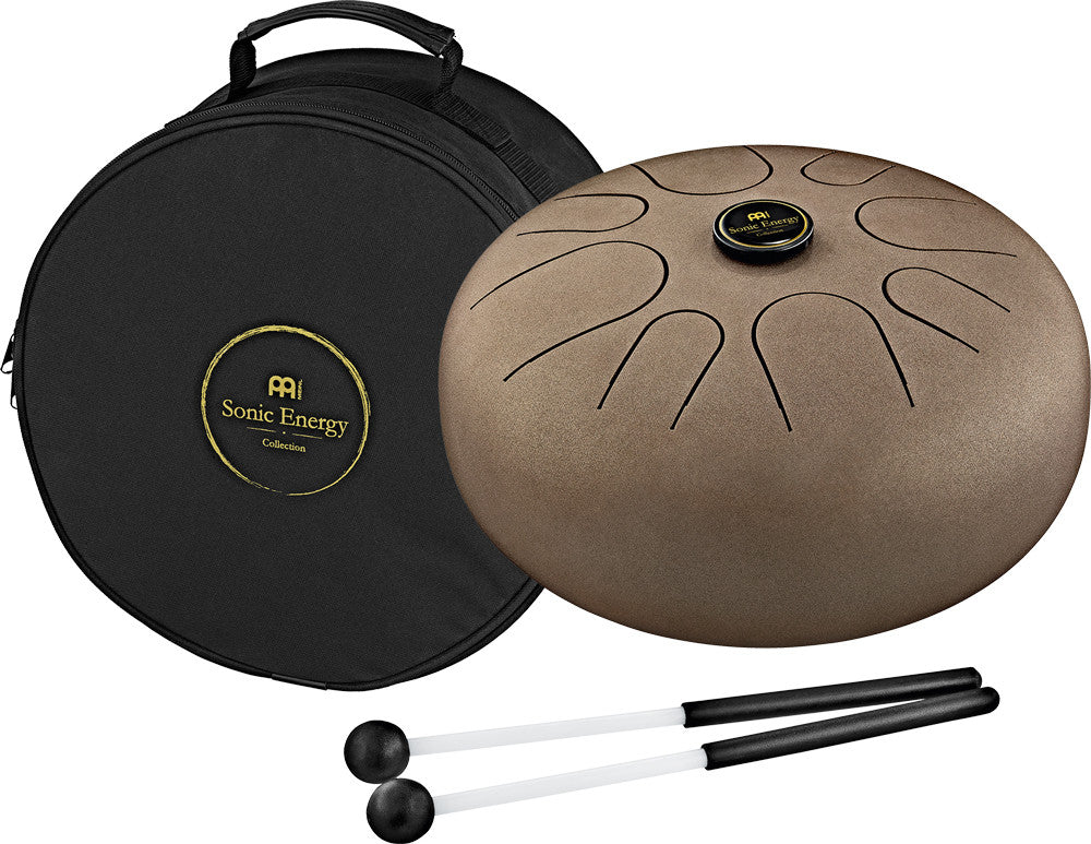 MEINL Sonic Energy Steel Tongue Drum 12" - A Akebono/8 Notes/440Hz - Vintage Brown