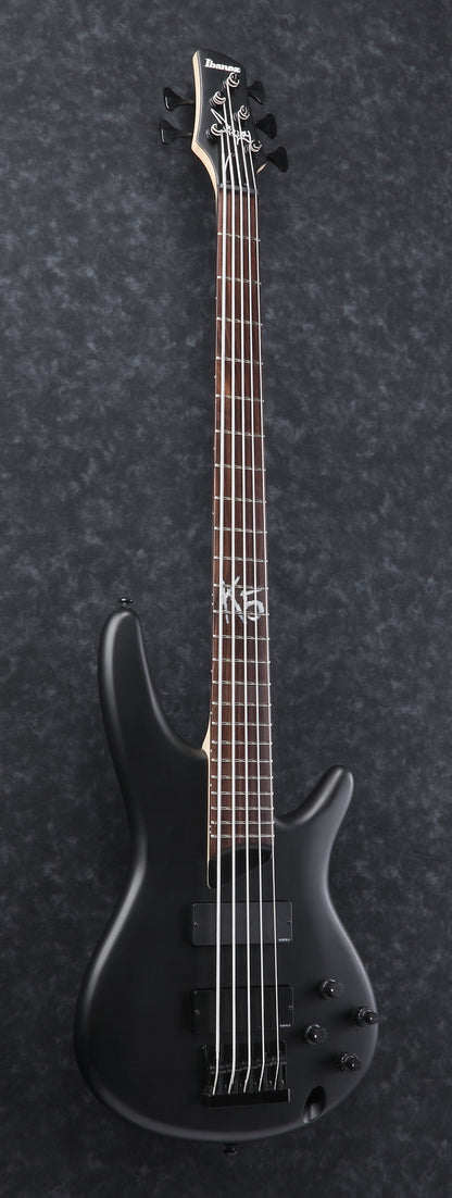 IBANEZ Fieldy Signature E-Bass 5-String - Black Flat