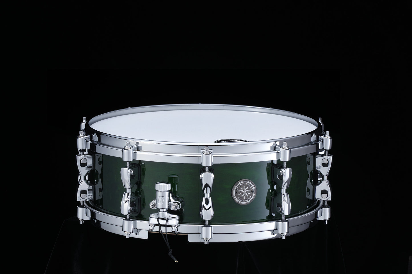 TAMA STARPHONIC Maple Snaredrum 14" x 5" - Emerald Figured Maple/Chrom HW