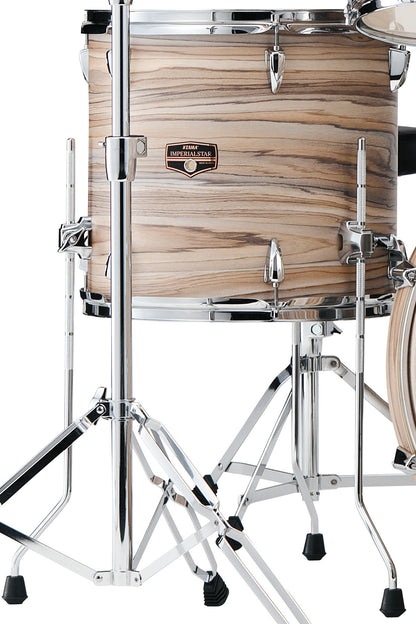 TAMA Imperialstar Floor Tom 18" x 16" - Natural Zebrawood Wrap/Chrome HW