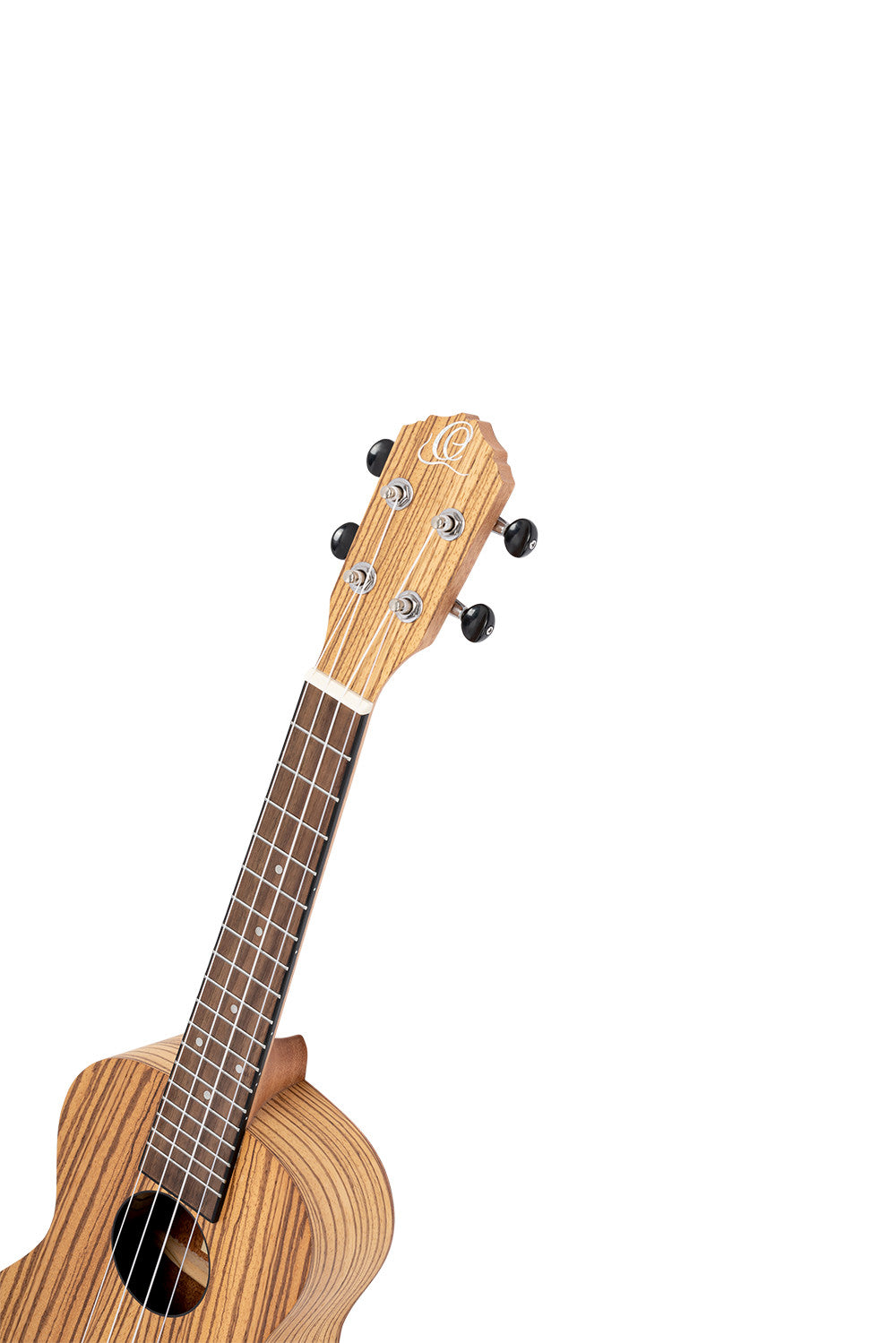 ORTEGA Timber Series Concert Ukulele 4 String Lefty - Zebrawood Natural + Bag