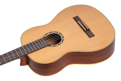 ORTEGA Family Series Pro 4/4 Konzertgitarre 6 String Lefty - Zeder / Mahagoni Natur + Bag