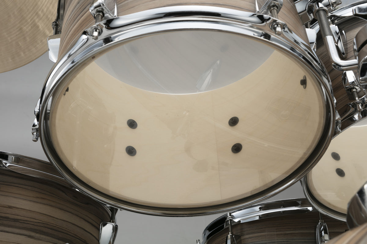 TAMA Imperialstar Rack Tom 8" x 6" - Natural Zebrawood Wrap/Chrome HW