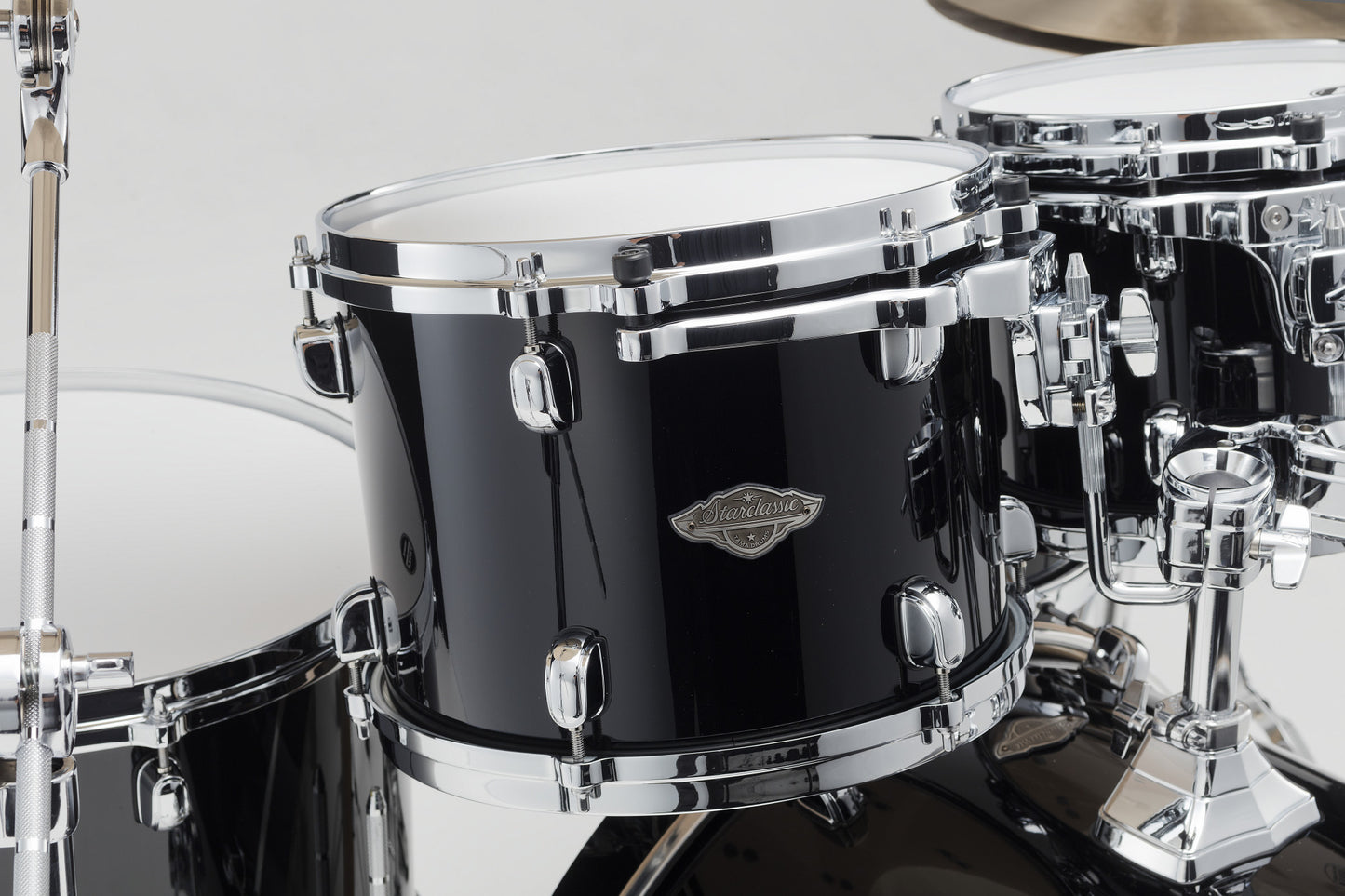 TAMA Starclassic Performer Shell Kit 4 teilig - Piano Black/Chrom HW