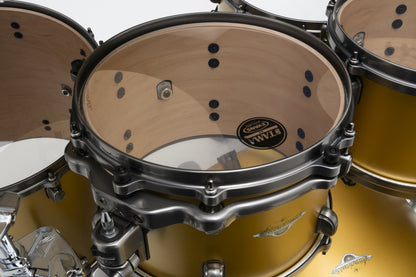 TAMA Starclassic Maple Lacquer Shell Kit 4 teilig - Satin Aztek Gold Metallic/Smoked Black Nickel HW