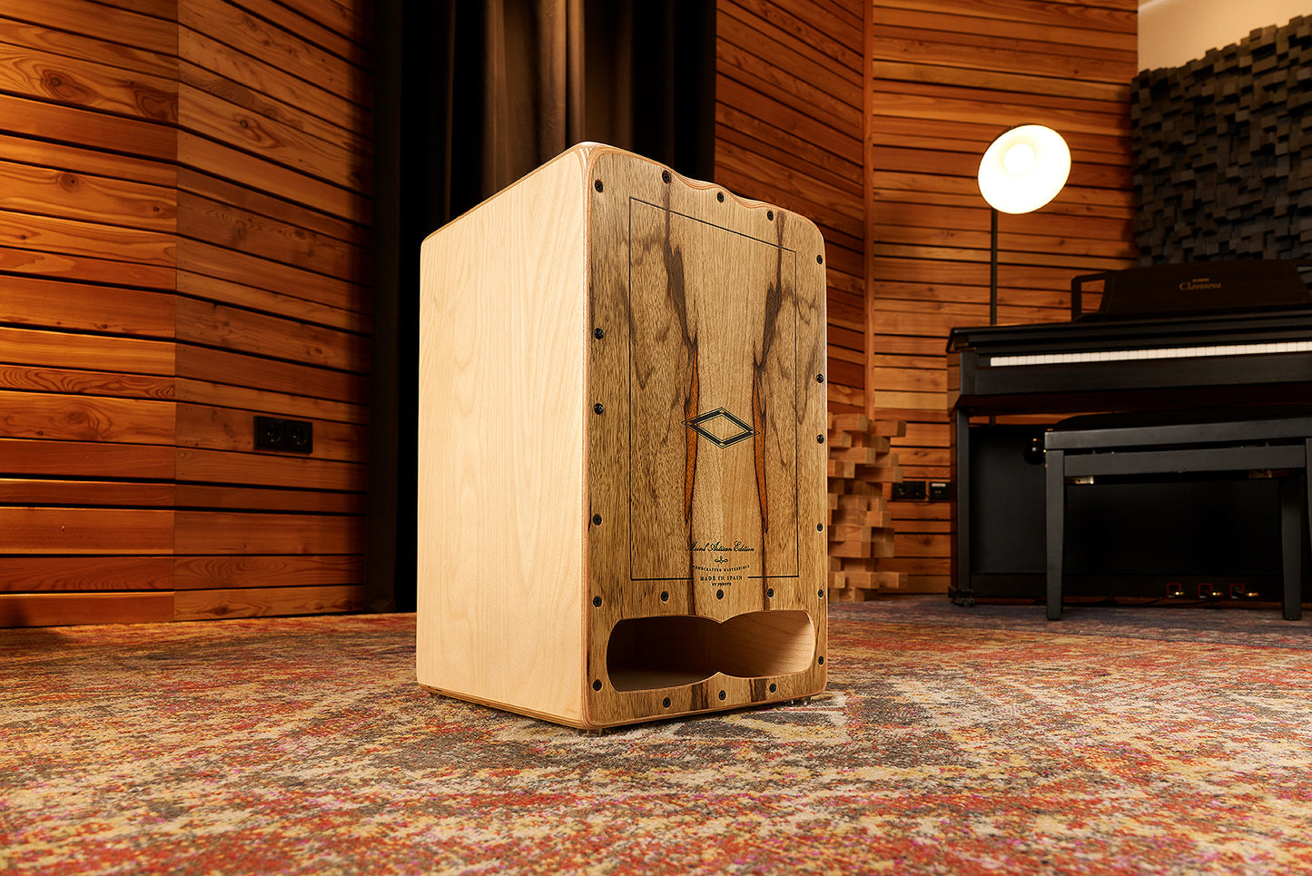 MEINL Percussion Artisan Edition Series String Cajon Cantina Line - Limba