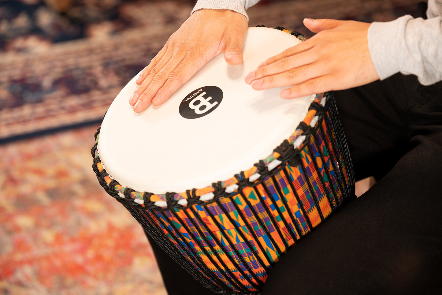 MEINL Percussion Travel Series African Djembe - Kenyan Quilt Large - Synthetikfell