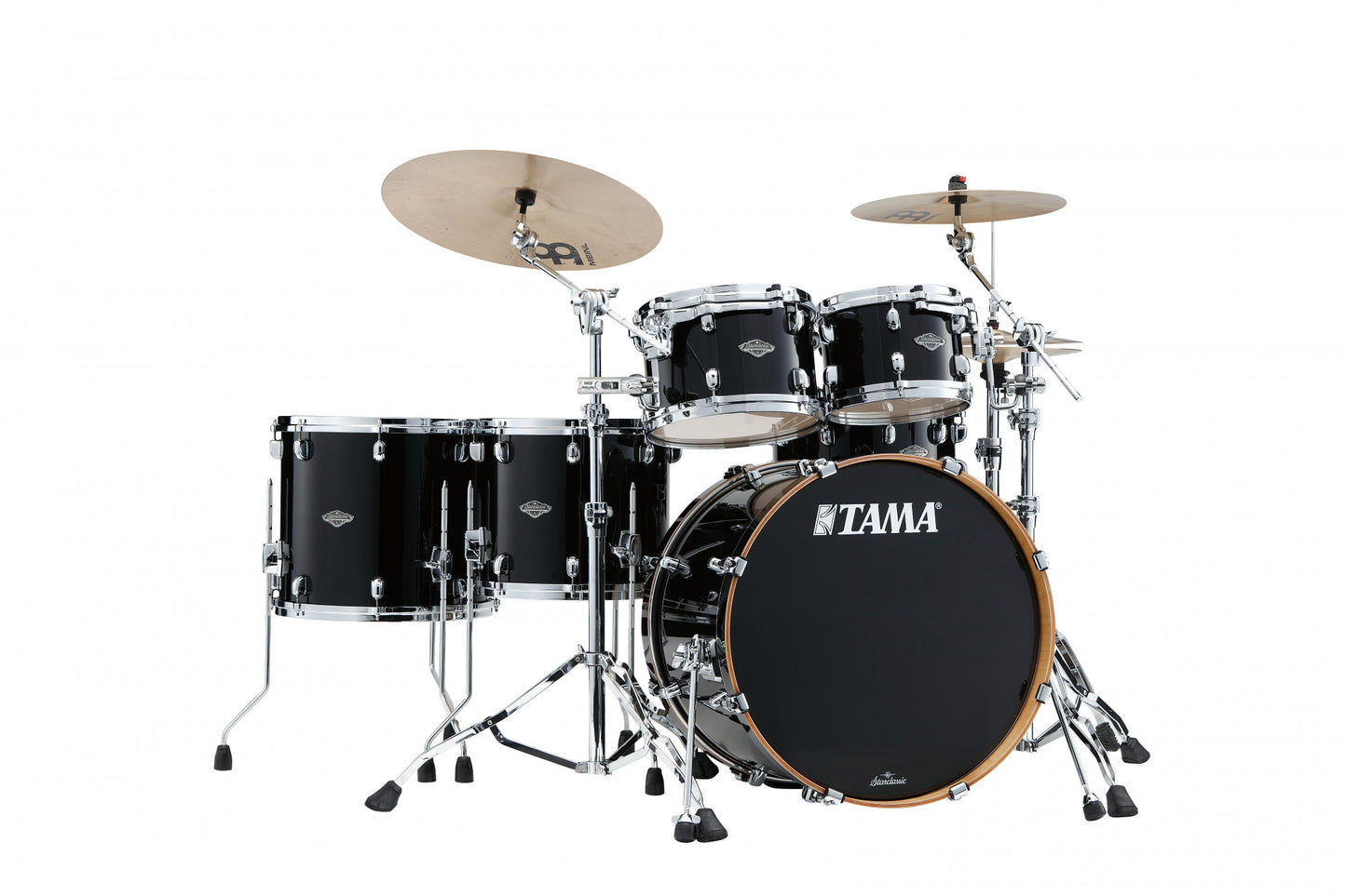 TAMA Starclassic Performer Shell Kit 5 teilig - Piano Black/Chrom HW