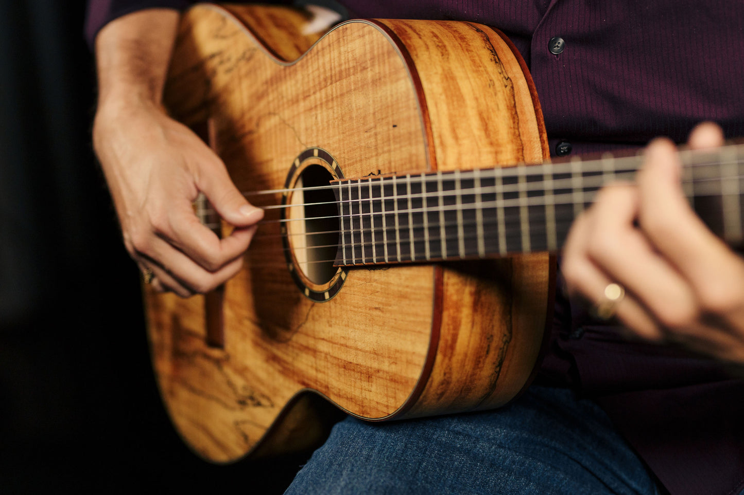 ORTEGA The Private Room 4/4 Konzertgitarre 6-String - Spalted Maple Natur + Gigbag
